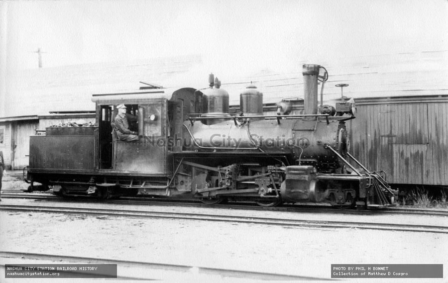 Postcard: Bridgton & Harrison Railroad 2-4-4T #8